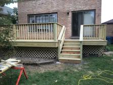 Elmhurst deck contractor treated deck 2016 A-Affordable Decks