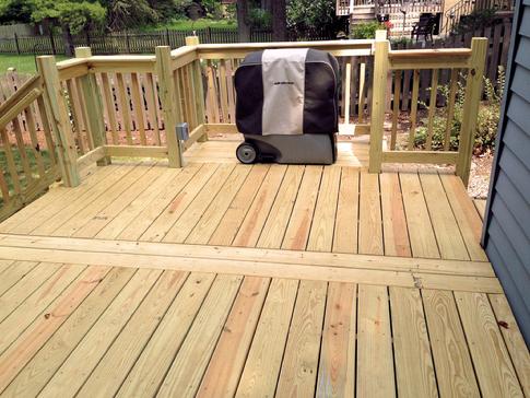 Downers Grove, Illinois. Treated deck by DuPage Decks.com