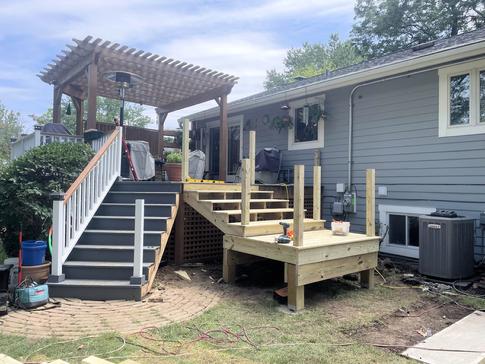 Glen Ellyn IL 2024 staircase (during construction)