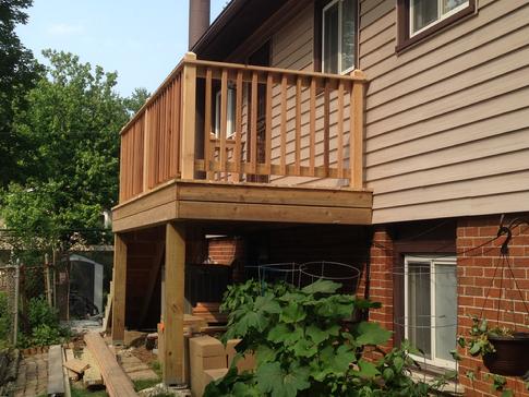 Downers Grove deck 2015 by deck contractor A Affordable Decks 