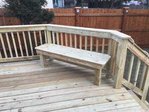 2017 treated wood deck . Oak Brook IL dupagedecks.com