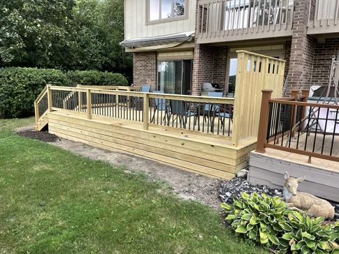 Treated deck in Wood Dale IL 2021 A-Affordable Decks